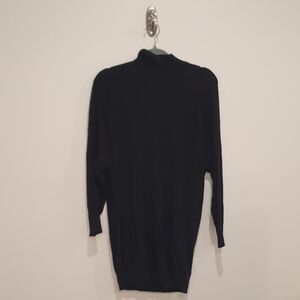 Between Me & You Black Turtleneck Long Sweater Size Medium